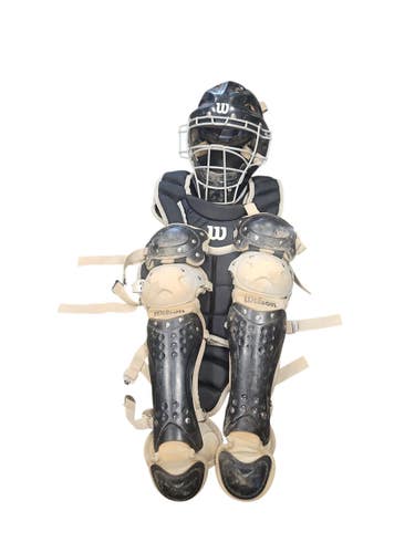 Used Wilson ALL BLACK FULL CATCHERS SET Catchers Equipment Other 11850-S000025110