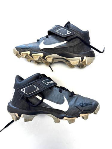 Used Nike TROUT BB/SB Cleats Black Junior 04 11860-S000312019