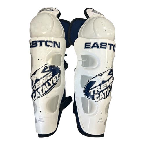 Used Easton X-TREME CATALYST Senior Shin Guards White 16" 11450-S000524749
