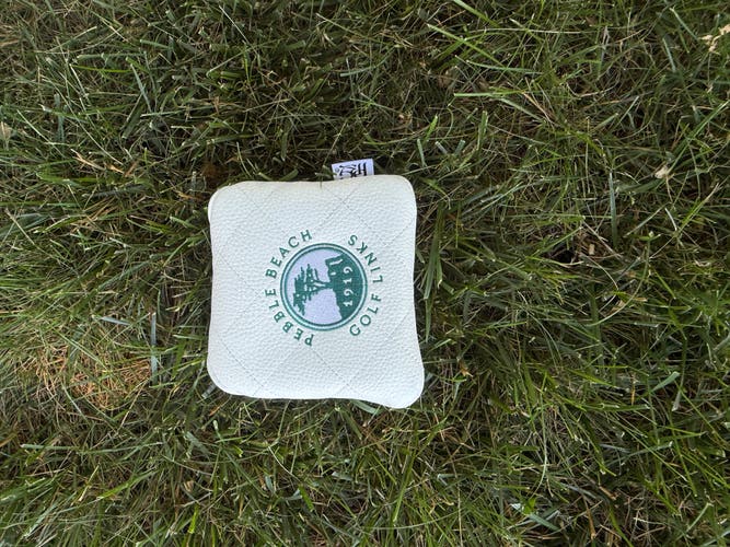 New Pebble Beach Golf Links Leather Mallet Putter Head Cover