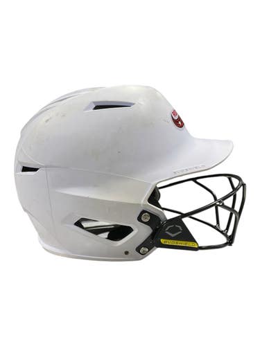 Used Evoshield HELMET Batting Helmet w/Mask White SM 11847-S000036991