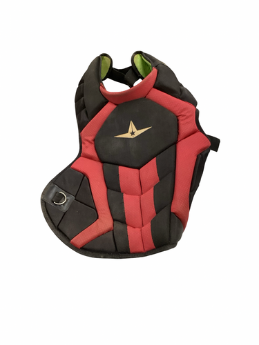 Used All-Star CHEST PROTECTOR Catchers Chest Protector Red Adult 11613-S000185850