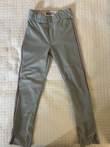 Gray Men's Small Adult Russell Athletic Game Pants (Used)