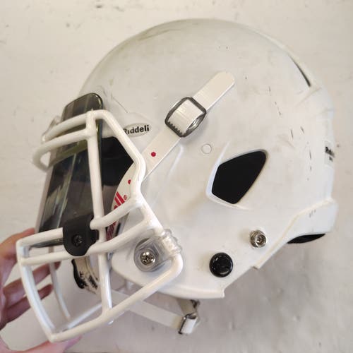 White Youth Small Riddell Helmet (Used)