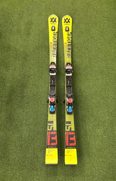 Völkl RACETIGER SL 165 Volkl Racetiger SL 165cm Racing Skis + Marker 12 Race Bindings