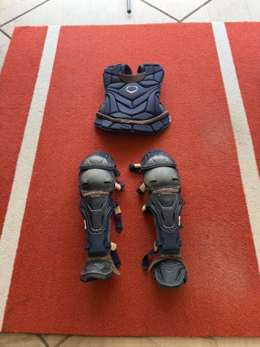 Navy EvoShield Catcher's Set (Used)