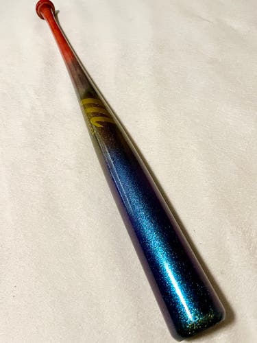 Marucci 29”/22oz AP5 Youth Maple Wood Custom Baseball Bat Blem Blue Pink Flash/Natural Red Purple