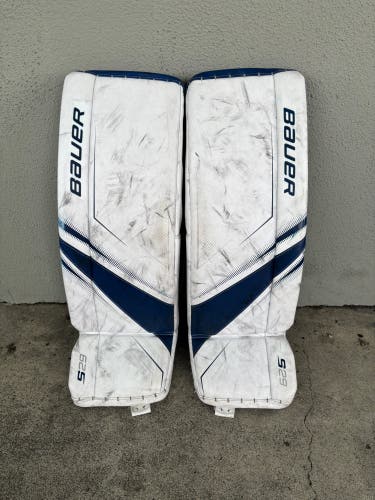 White 32" Intermediate Bauer Supreme S29 Goalie Leg Pads