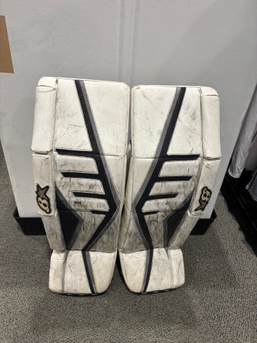 White 36" Senior Brian's G-Netik II Pro Goalie Leg Pads (Used)
