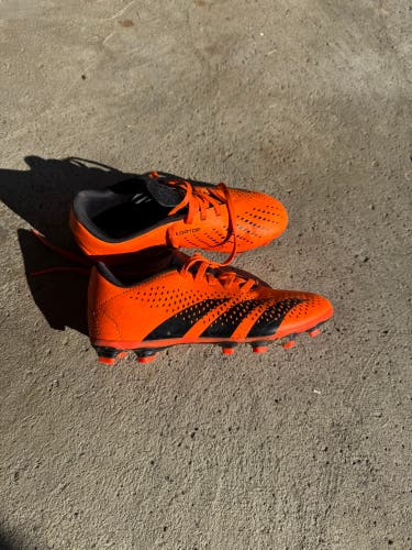 Orange Kids 3.5Y (Big Kids / Youth) Adidas Predator Accuracy Cleats (Used)