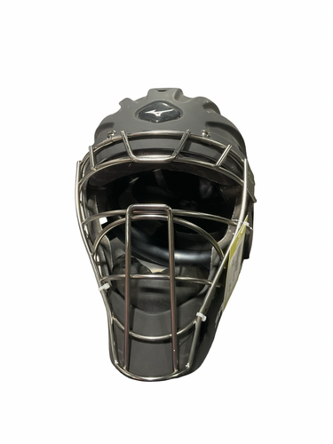 Used Mizuno SAMURAI HELMET SZ 7-7 5/8 Catchers Helmet w/Mask Black One Size 11834-S000053815