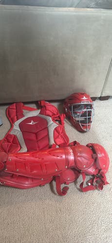 Red All Star System 7 Catcher's Set (Used)