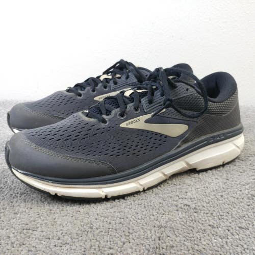 Brooks Dyad 10 Mens Size 12.5 Running Shoes Low Top Gray Sneakers Trainers