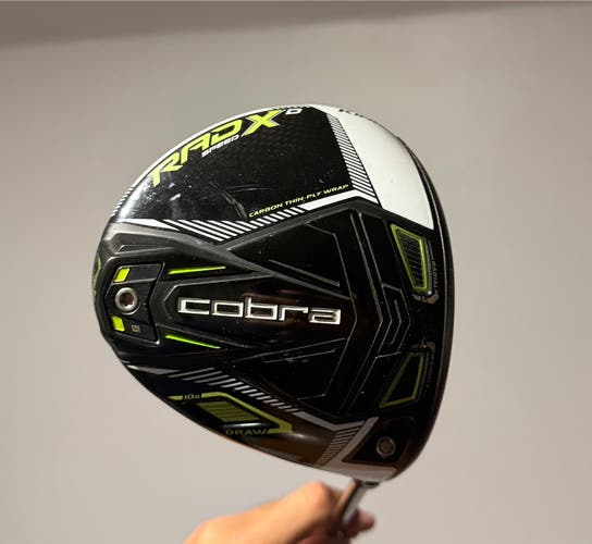 Men's 2021 Cobra RAD Speed Right Handed Driver Regular Flex 10.5 Loft (Used)