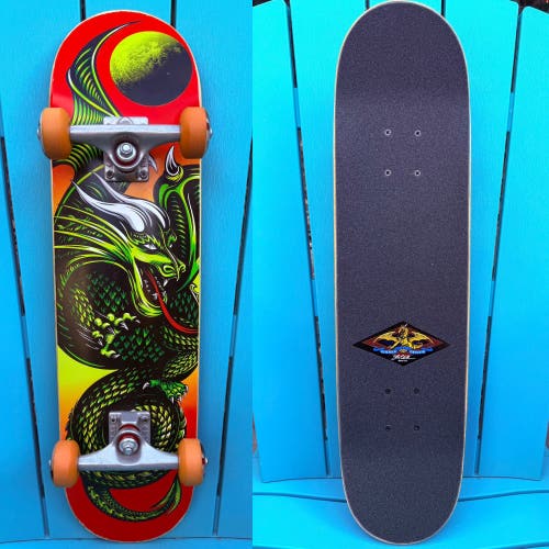 Powell Peralta Golden Dragon Dragon Complete Skateboard 7.5” - Bullet 7.6 Trucks