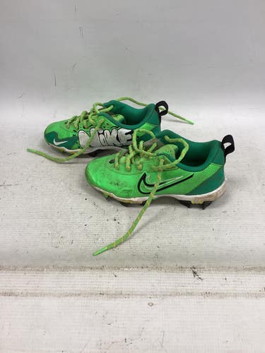 Used Nike TROUT BB/SB BB/SB Cleats Green Youth 13.0 11851-S000049005