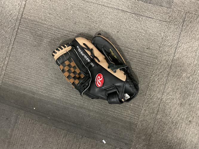 Used Rawlings PLAYMAKER SERIES BB/SB Glove RH Throw Black 12" 11614-S000240086