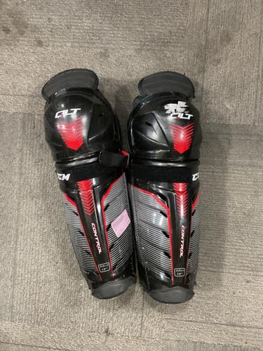 Used CCM QLT Senior Shin Guards Black 13" 11614-S000240071