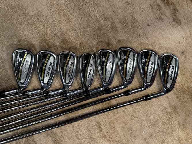Men's King Cobra Right Handed Iron Set Regular Flex Graphite Shaft (8 Clubs) #4 - #9, PW, GW (Used)