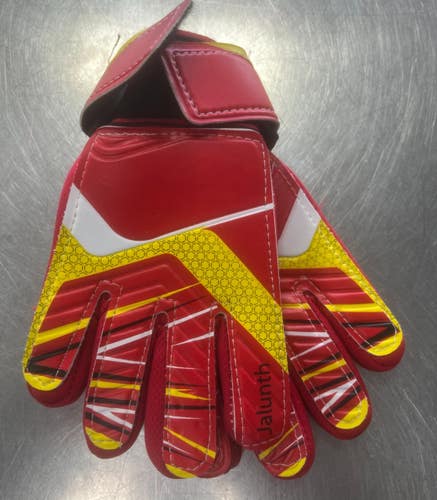 Used JALUNTH Soccer Goalie Gloves Red 5 11497-S000159506