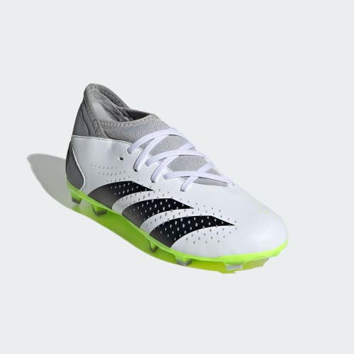 Adidas Predator Accuracy.3 IE9504 Kids 4 White Black FG Football Boots HTAT1580