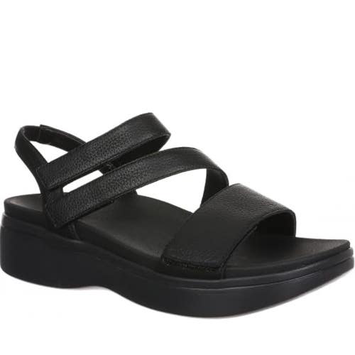 Vionic Sophia J3172L1001 Sandals Womens US 8 Black Wedge Heel Slingback HTAT1491