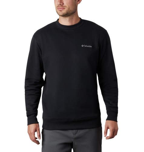 Columbia Hart Mountain II Sweatshirt Men's 2XL Black Cotton Crew Neck JAX1779