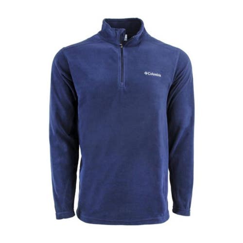 Columbia Pine Ridge Sweatshirt Men's Medium Navy Blue Fleece Quarter-Zip JAX1789