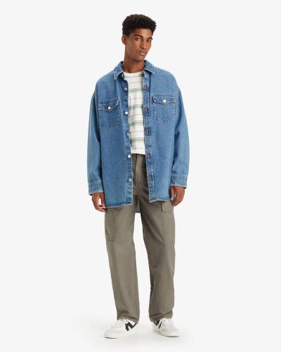 Levi's XX Cargo Pants Men's 38X32 Smokey Olive Straight Leg Relaxed Fit JAX1815