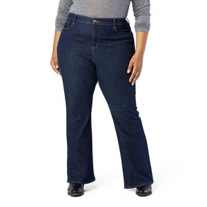 Signature by Levi Strauss & Co. Jeans Women's 4M Blue Denim Flare Leg FROG581