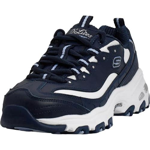 Skechers D'Lites - Fresh Start 11931-NVY Sneakers Women's 6.5 Navy Shoes RHS8950