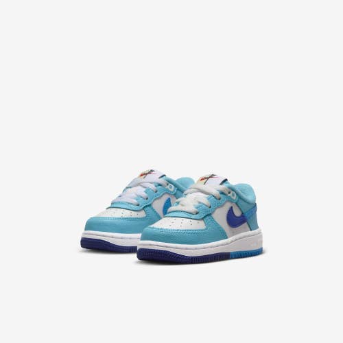 Nike Force 1 LV8 2 DX2165-100 Sneakers Toddler US 6 Blue Lifestyle Shoes RHS8900