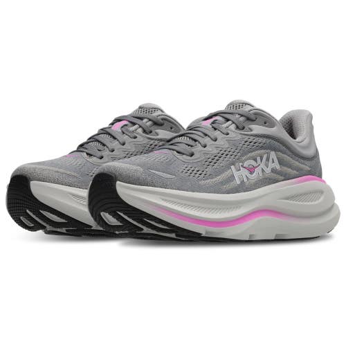 Hoka One One Bondi 9 1162012-GYST Sneaker Women 4.5 B Gray Running Shoes RHS8943