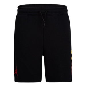 Jordan Zion Shorts Kids 6 Black Red Fleece Drawstring Waist Activewear FROG570