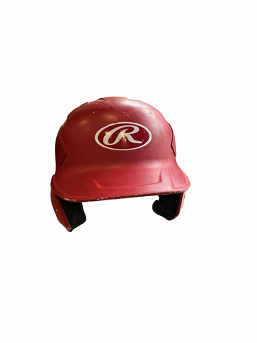 Used Rawlings BATTING HELMET Batting Helmet No Mask Red MD 11682-S000135604