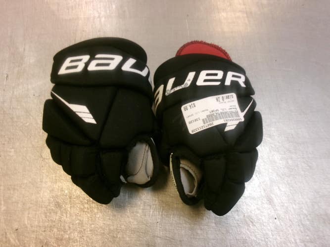 Used Bauer LIL SPORT Youth Gloves Black 8" 11339-S000204261
