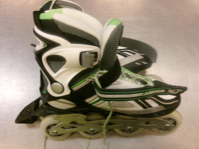 Used RollerDerby AERIO Q90 Senior Rec Fitness Skates Green Senior 9 11339-S000204206