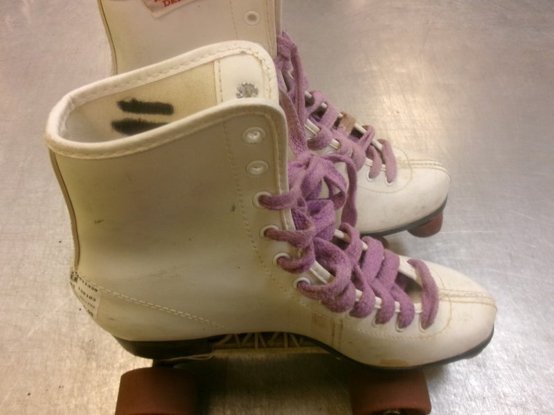Used RollerDerby ROLLERS Senior Roller Quad Skates White Senior 8 11339-S000204190