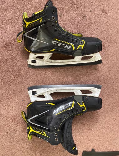 2020 CCM Super Tacks AS3 Pro Hockey Goalie Skates Regular Width 9.5 (Used)