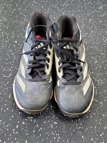 Used Adidas BASEBALL CLEATS BB/SB Cleats Black Junior 04 11849-S000041893