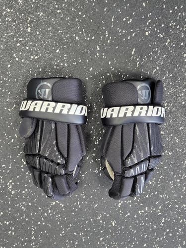 Used Warrior BURN NEXT Lacrosse Gloves Junior Black XS 11849-S000041879