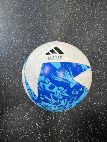Used Adidas MLS All Size Soccer Ball Royal Blue 4 11849-S000041860