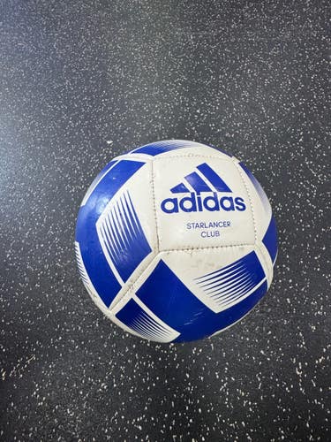 Used Adidas STARLANCER All Size Soccer Ball Royal Blue 4 11849-S000041855