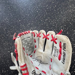 Used Rawlings MT95GB BB/SB Glove RH Throw White 9 1/2" 11849-S000041848