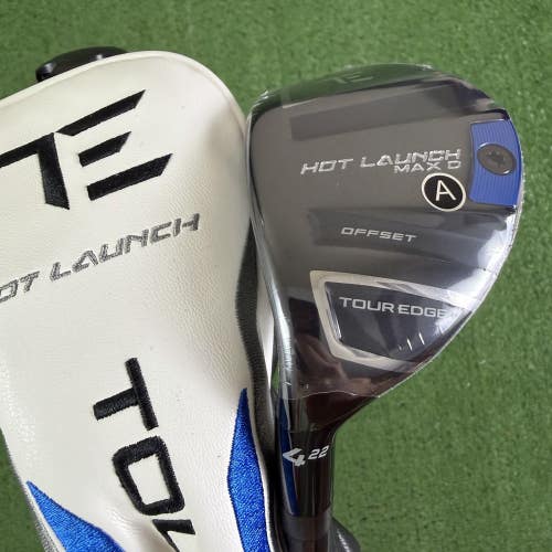 Tour Edge Hot Launch Max D Offset 4 Hybrid 22 Aldila Ascent Senior A Left Handed
