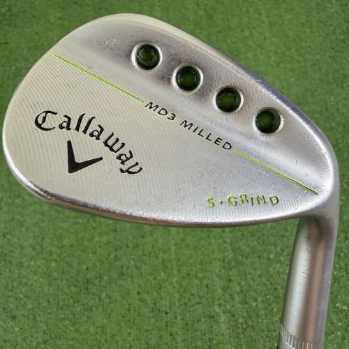 Callaway MD3 Milled Chrome 52 10 52 Gap Wedge S Grind Dynamic Gold Steel