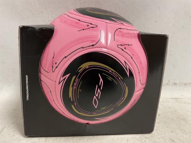 Used Adidas MESSI CLUB Size 5 Soccer Ball Pink 11855-S000206973