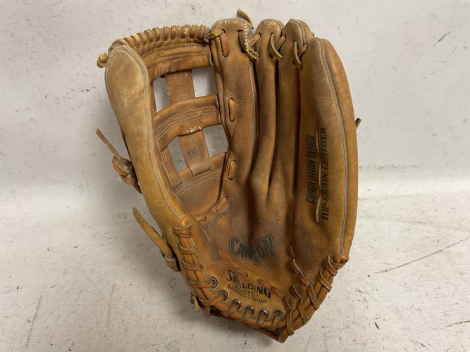 Used Spalding COMPETITION SERIES Slowpitch Glove RH Throw Tan 14" 11855-S000206964