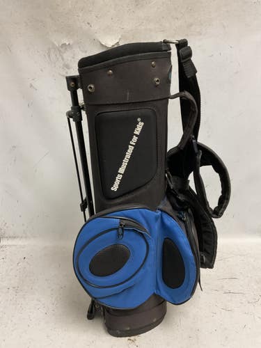 Used SPORTS ILLUSTRATED KIDS STAND BAG Jr Stand Bag Black And Royal Blue 11855-S000206838