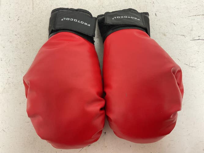 Used PROTOCOL BOXING GLOVES Boxing Gloves Red And Black Senior 11855-S000206985